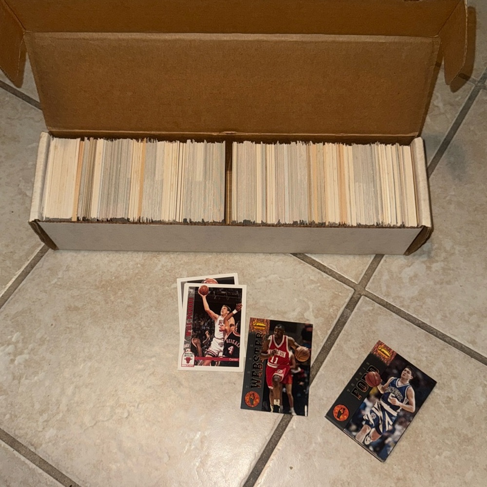 600 plus Baseball trading cards from 1980s-2000  (Webster, Ford, Perdue, Topps,)